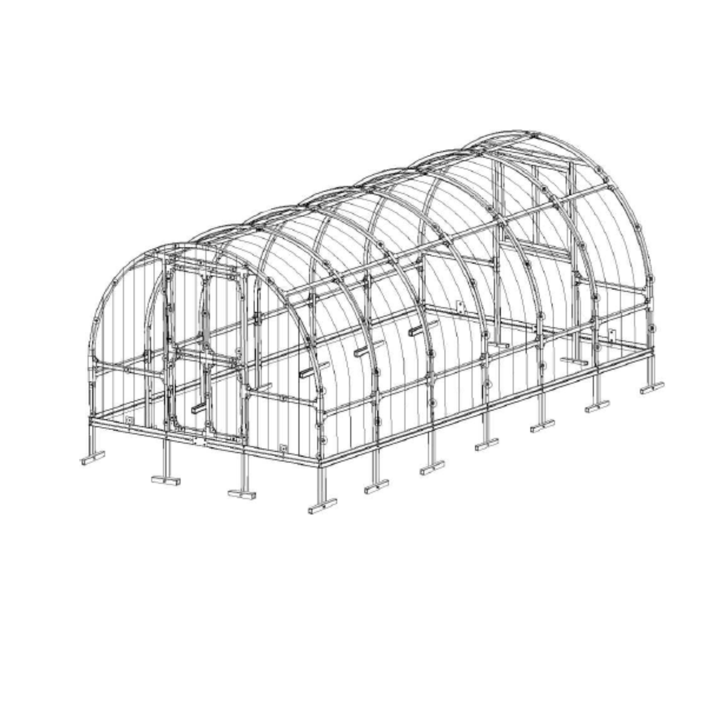 Kasvihuone Quadra Strong 12 m²