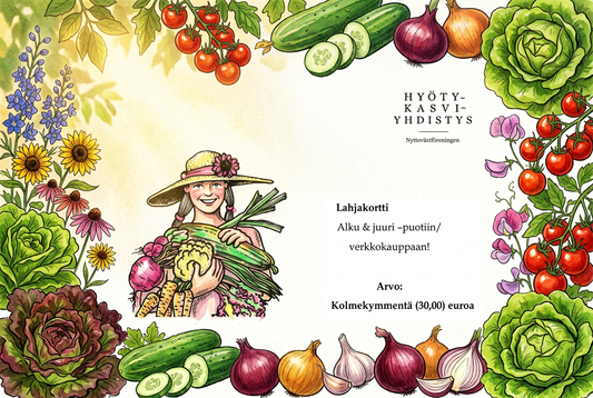 Lahjakortti Hyötykasviyhdistykselle!