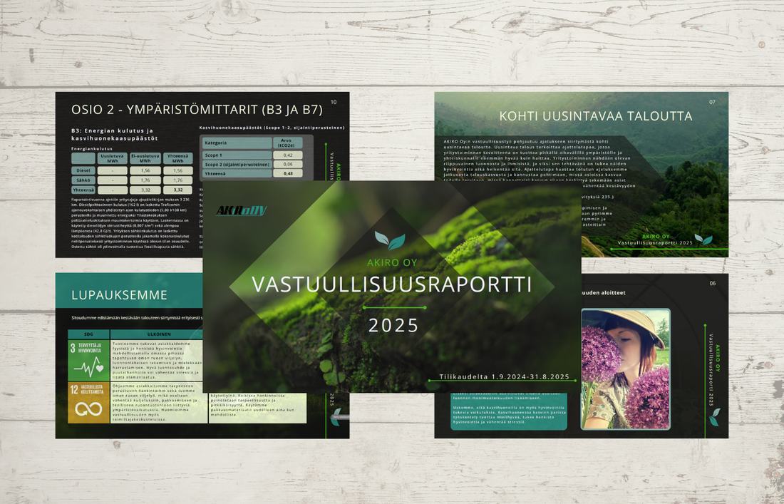 Vastuullisuusraportti