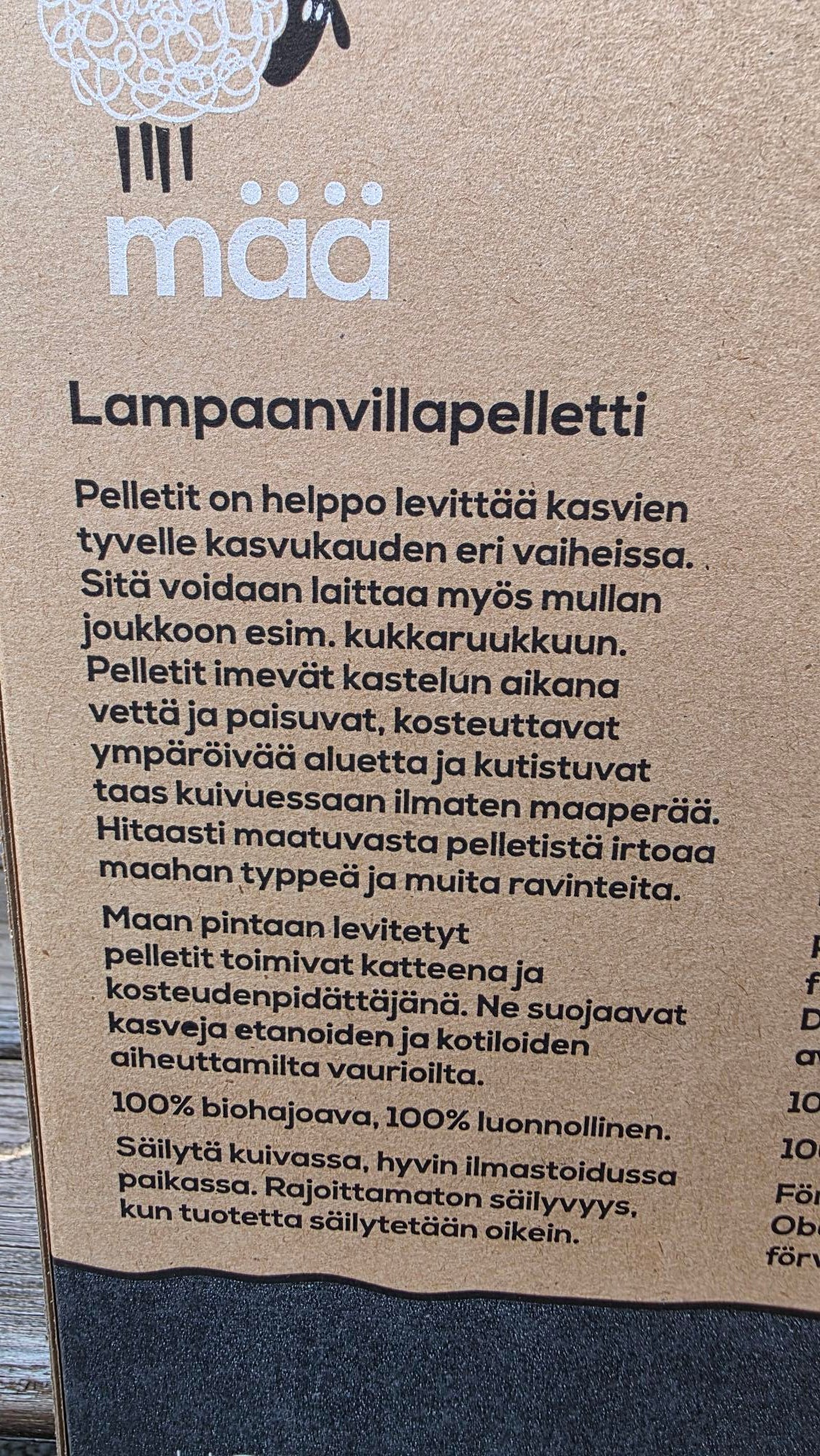 Lampaanvillapelletti MÄÄ 1 kg