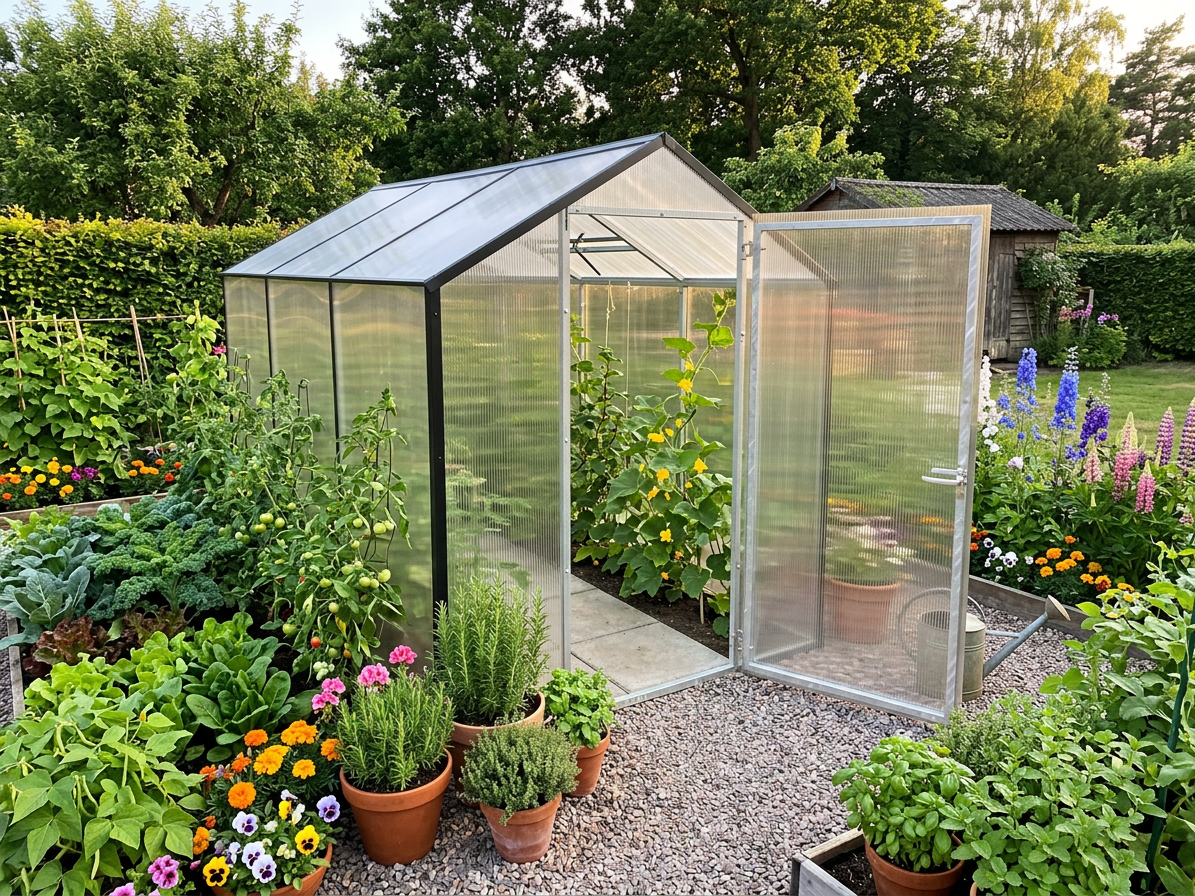 Kasvihuone Levi Basic 6 m² 8 mm kennolevy