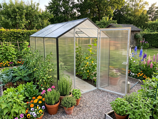 Kasvihuone Levi Basic 6 m² 8 mm kennolevy