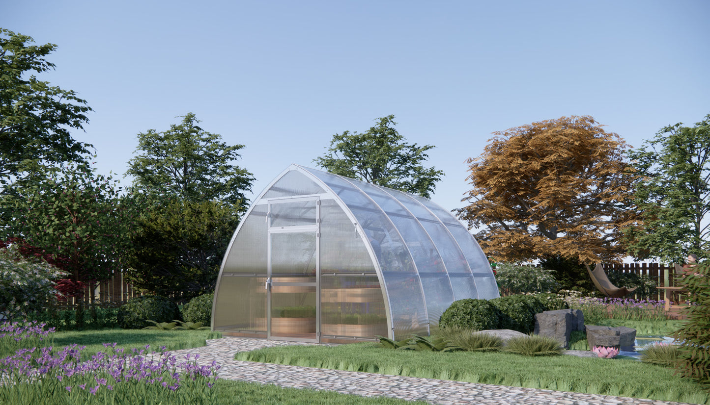 Kasvihuone Nuoli Lux 12 m² 6 mm