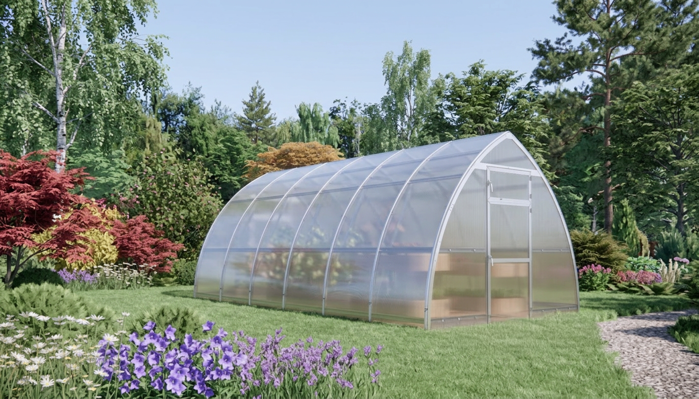 Kasvihuone Nuoli Lux 18 m² 6 mm