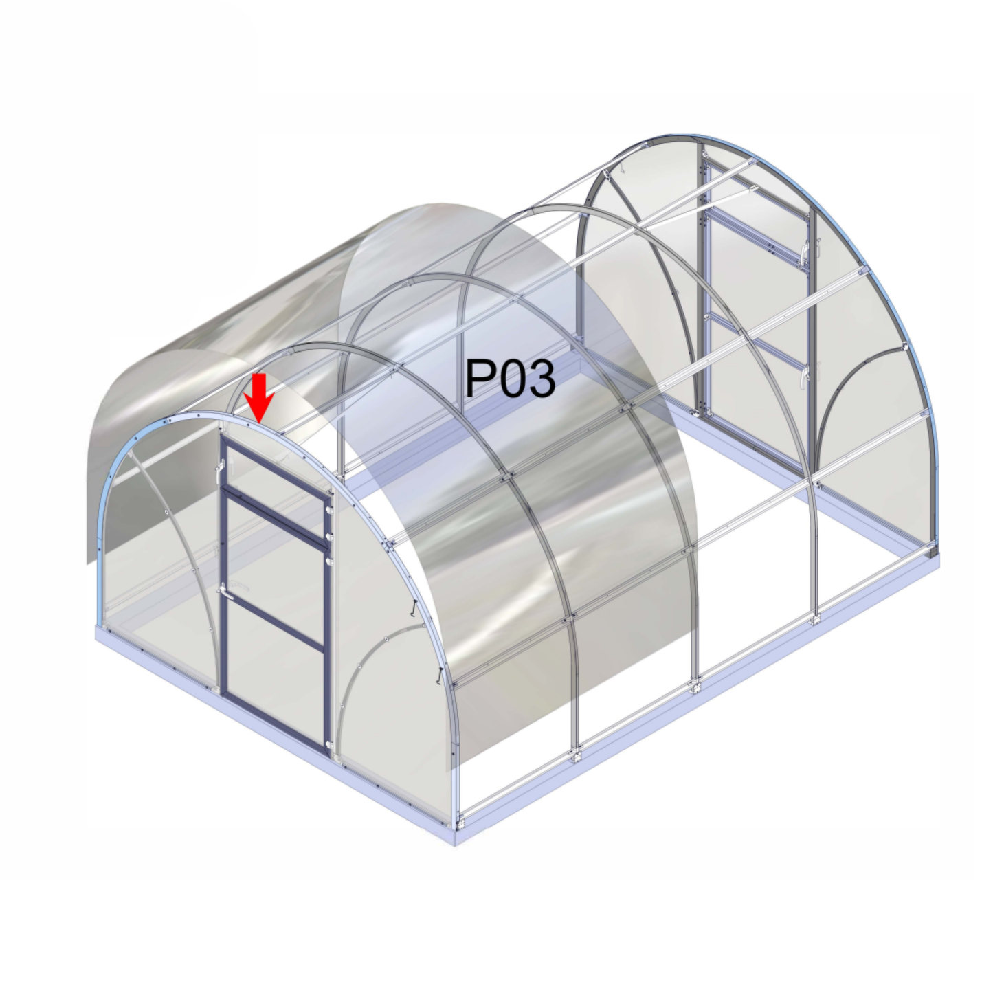 Kasvihuone Sigma Lux 300 12 m² 6 mm