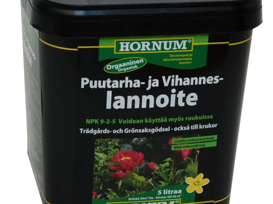 Puutarha- ja vihanneslannoite 5 l
